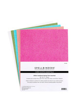 Spellbinders Glitter Cardstock Spring Tone Assorted