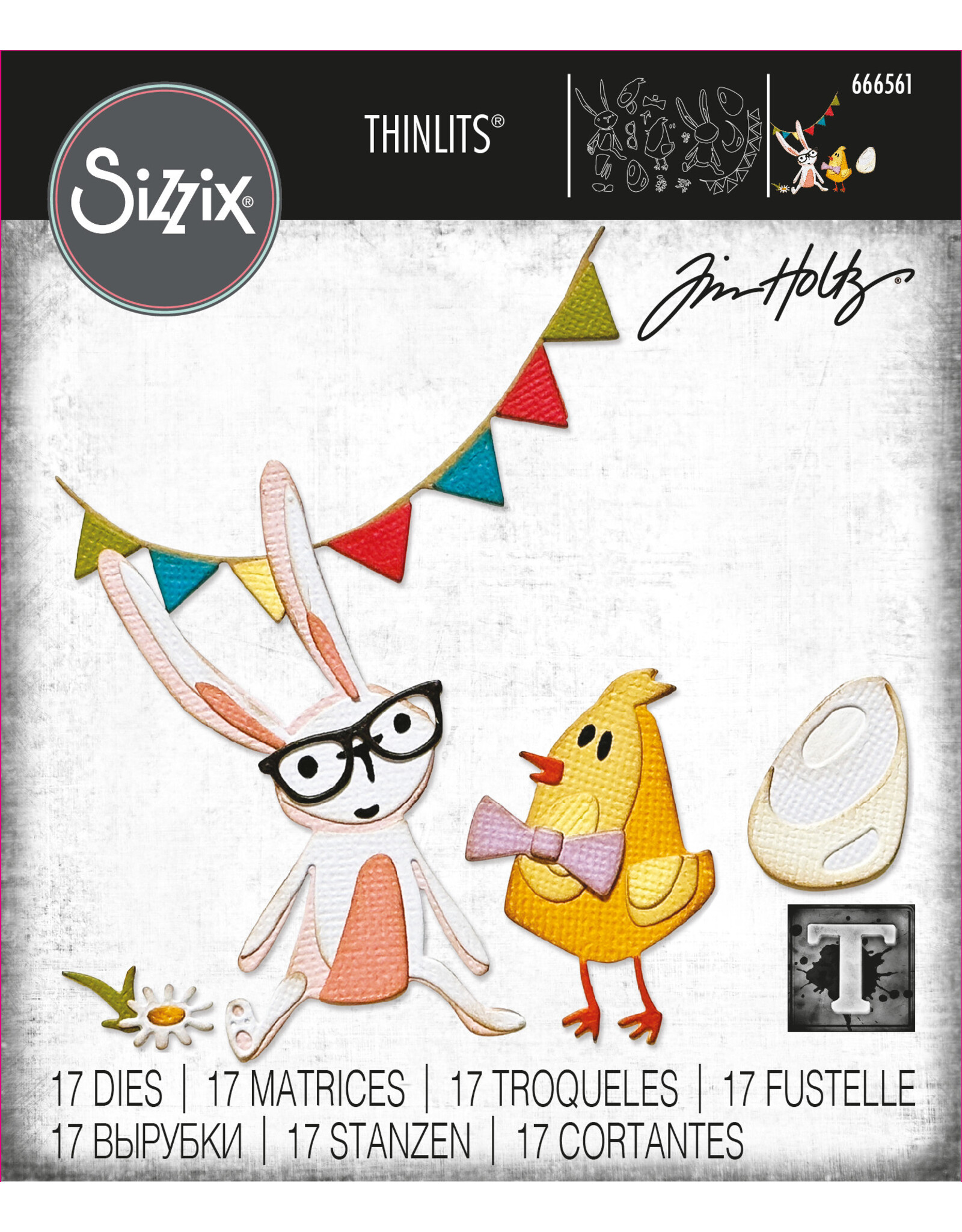 Tim Holtz - Sizzix Vault Bunny And Chick