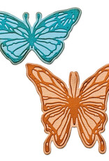 Tim Holtz - Sizzix Thinlits - Vault Scribbly Butterfly