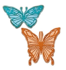 Tim Holtz - Sizzix Thinlits - Vault Scribbly Butterfly