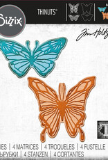 Tim Holtz - Sizzix Thinlits - Vault Scribbly Butterfly