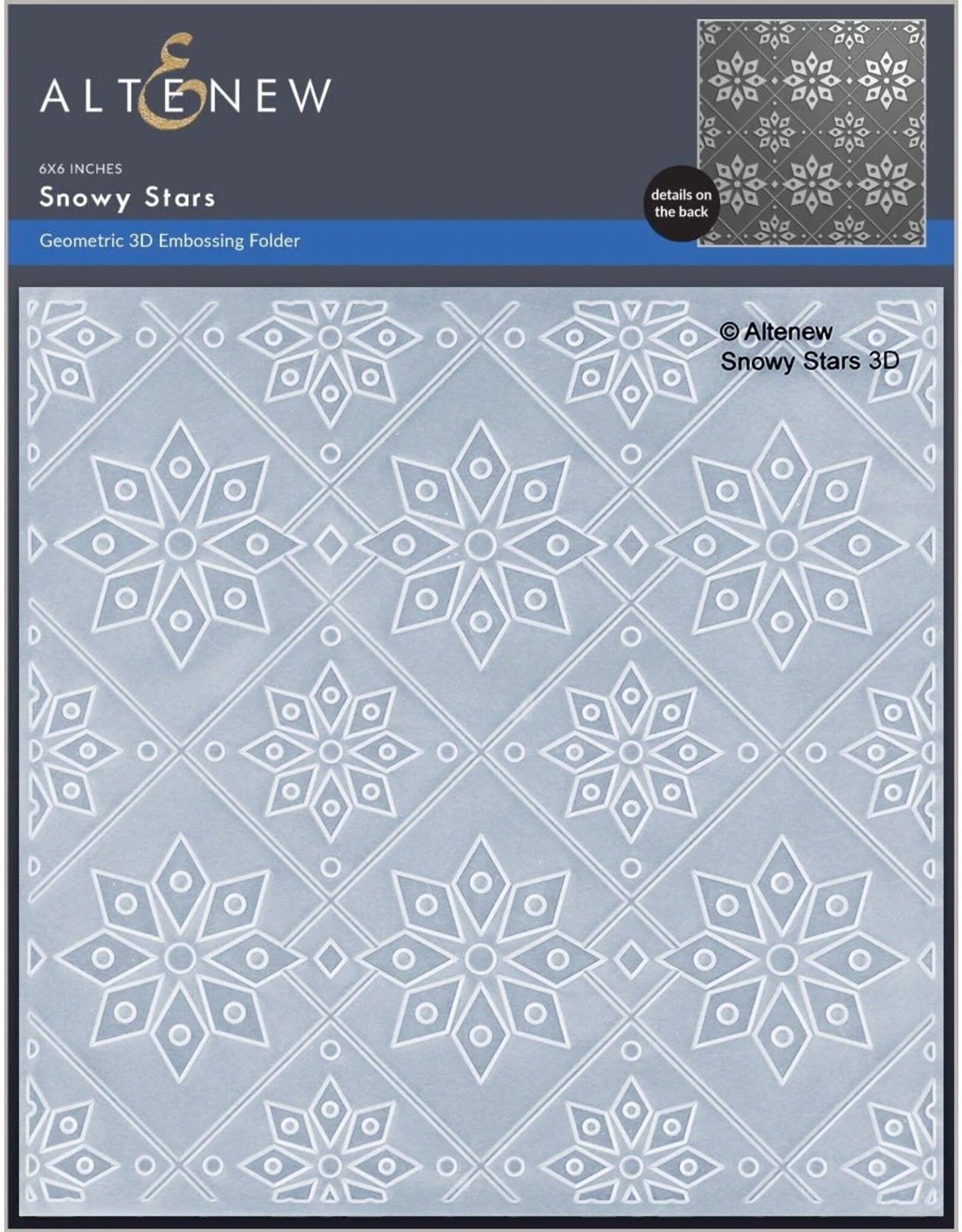 ALTENEW 3D Embossing Folder - Snowy Stars