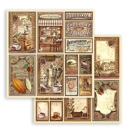 Stamperia Coffee and Chocolate 12x12 Paper - Cards