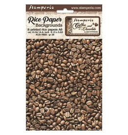 Stamperia Coffee and Chocolate A6 Rice Paper - 8PK