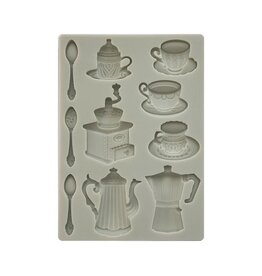 Stamperia Coffee and Chocolate A5 Mould - Cups