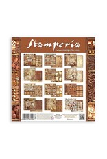Stamperia Coffee and Chocolate 12X12 Double Sided Paper Pad - 10pcs