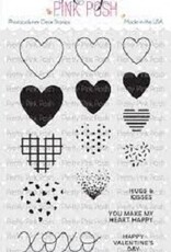 Pretty Pink Posh Decorative Hearts - Stamps