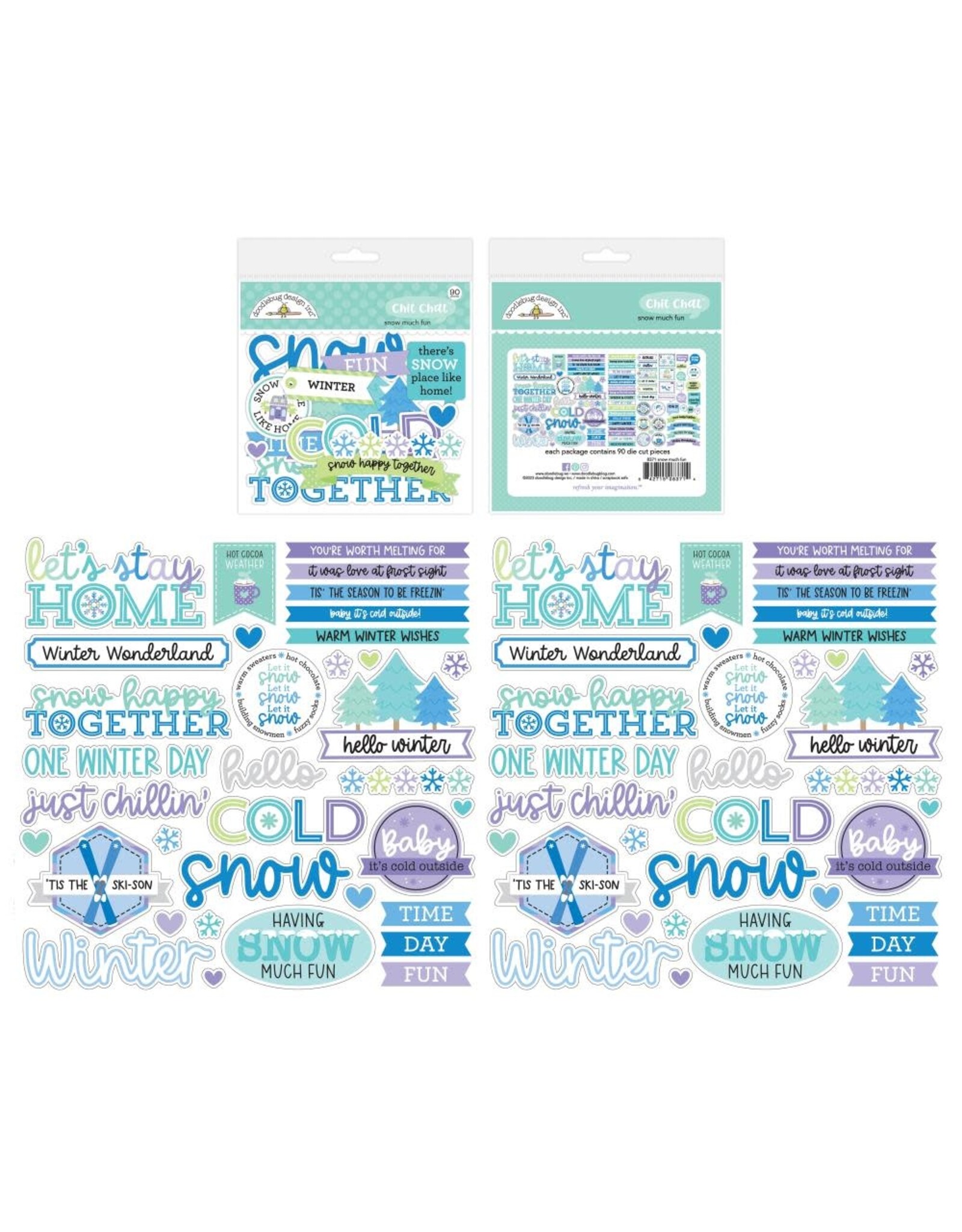 Doodlebug Design Snow Much Fun - Chit Chat