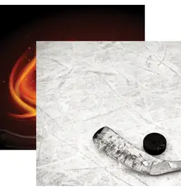 Hockey puck & stick paper