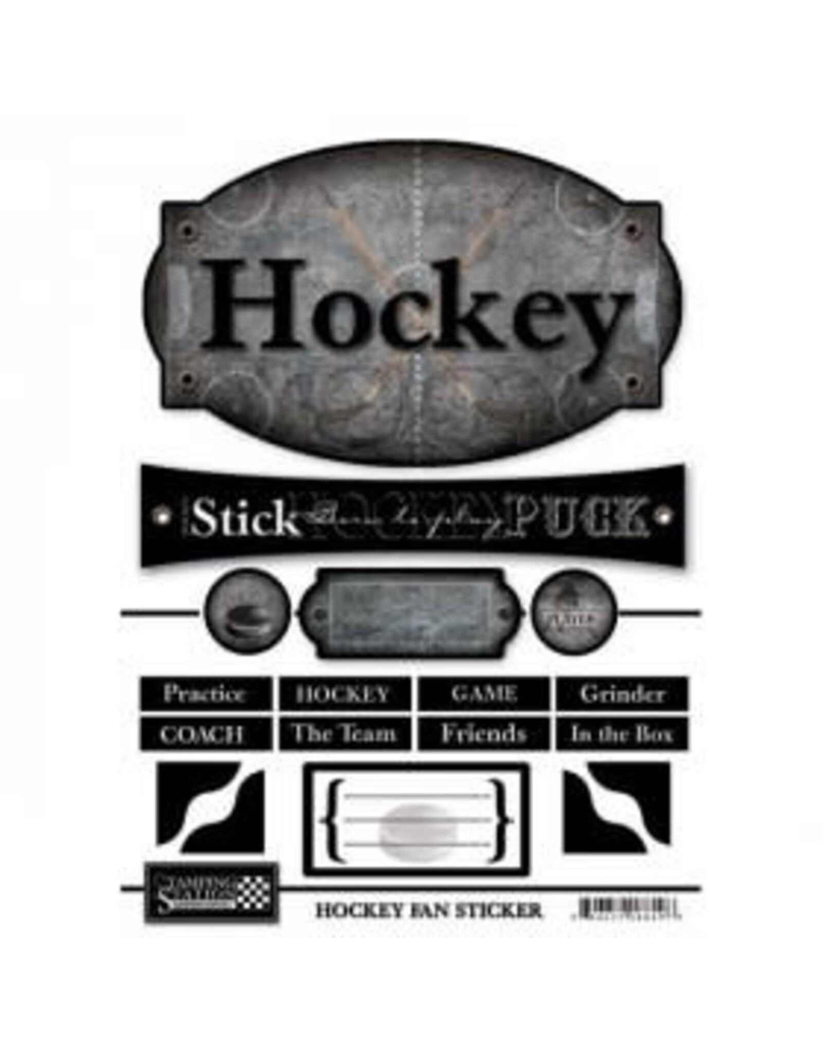 Hockey fan stickers