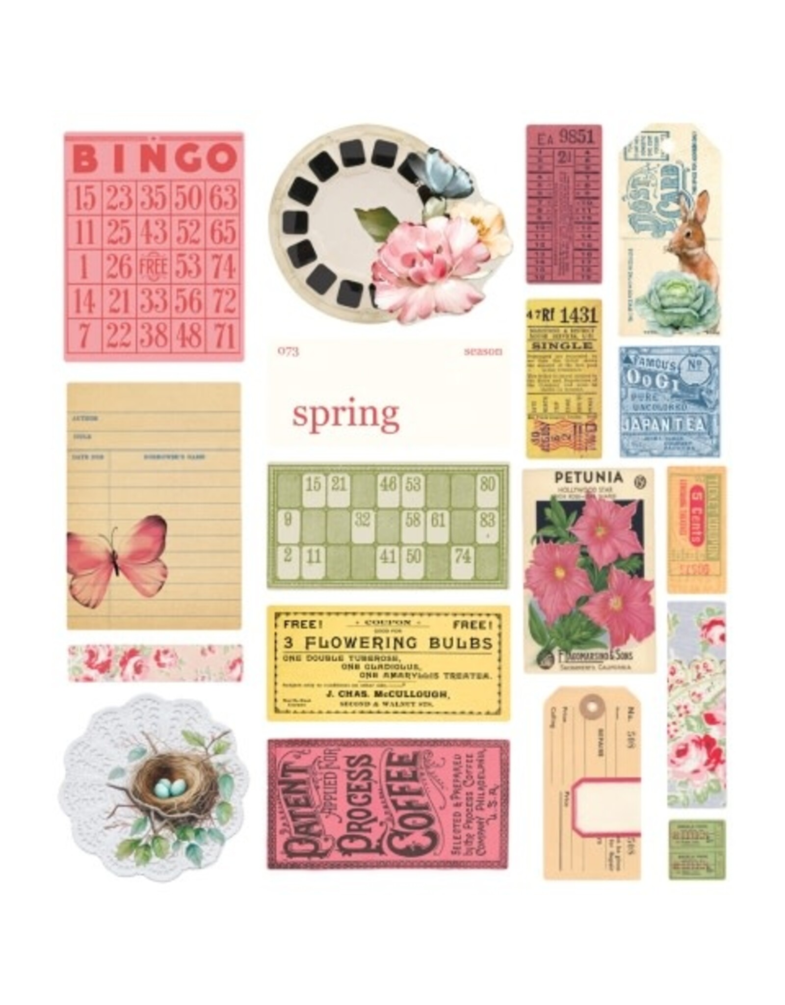 Simple Stories Simple Vintage Spring Garden - Ephemera