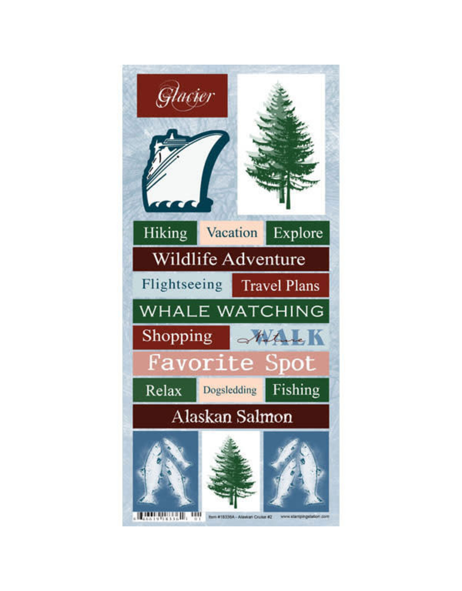 Stamping Station Glacier Alaskan Cruise Stickers