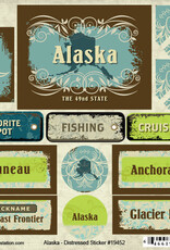 Scrapbook Customs/Stamping Station Alaska Distress Stickers