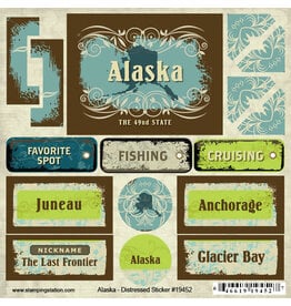 Stamping Station Alaska Distress Stickers