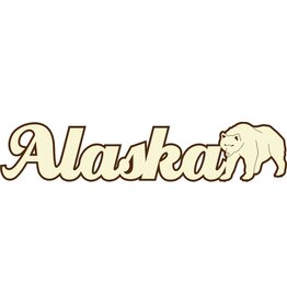 Alaska Banner With Bear