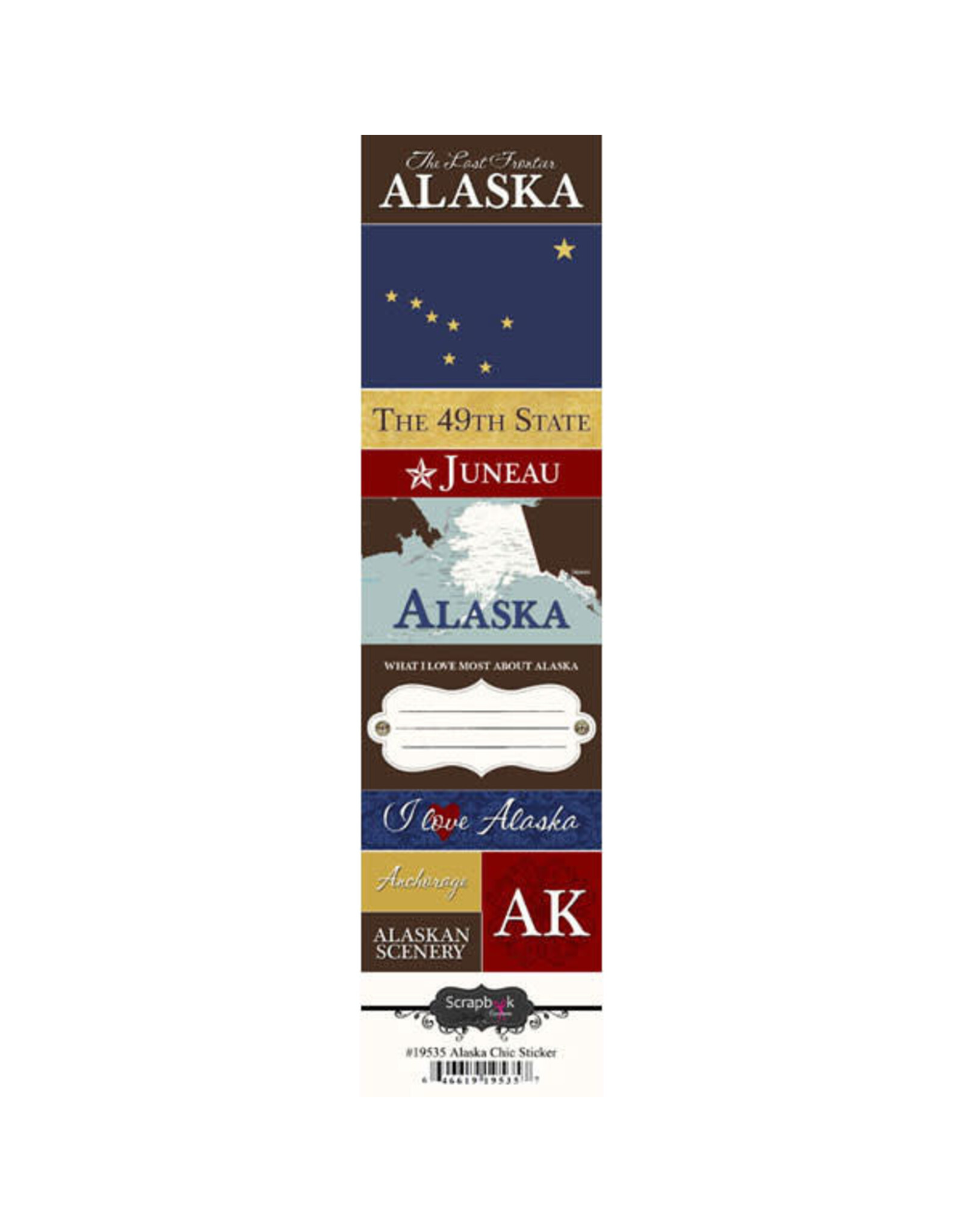 Scrapbook Customs Alaska Chic Stickers