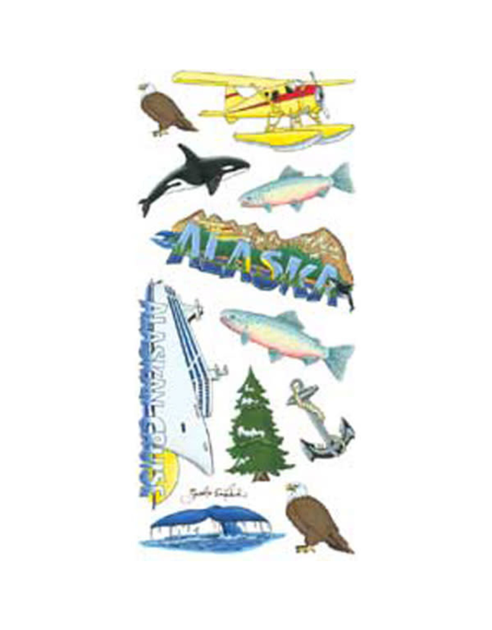 Scrapbook Customs Alaskan Cruise STickers