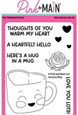 Pink & Main January Mug - Stamps and Dies