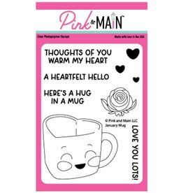 Pink & Main January Mug - Stamps and Dies