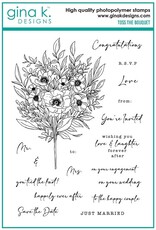 Gina K. Designs Toss the Bouquet - Stamps and Dies