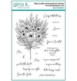 Gina K. Designs Toss the Bouquet Stamp