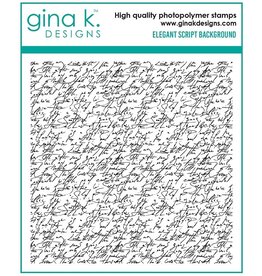 Gina K. Designs Elegant Script Background Stamp