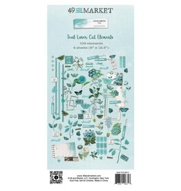 49 AND MARKET Color Swatch Teal Laser Cut-out Elements