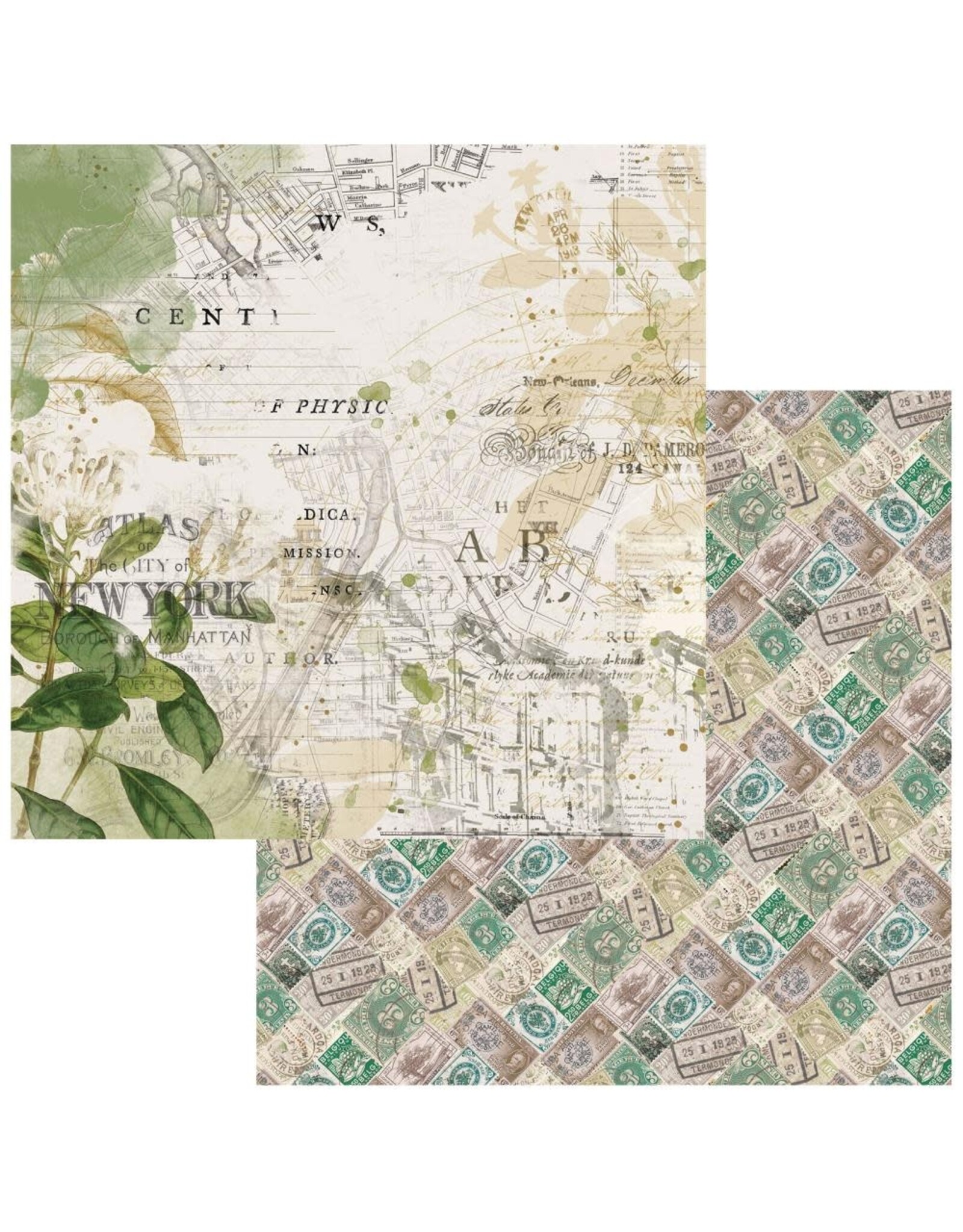 49 AND MARKET Wherever Double-Sided 12"X12" - Map It Out