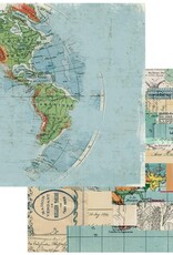 49 AND MARKET Wherever Double-Sided 12"X12" - The World Awaits