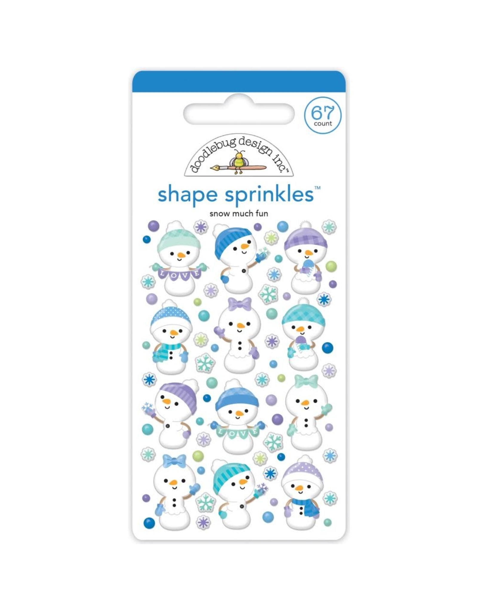 Doodlebug Design Snow Much Fun Shape Sprinkles - Snow Much Fun