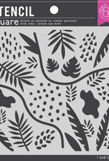 Hero Arts Leaves and Abstract Shapes Stencil
