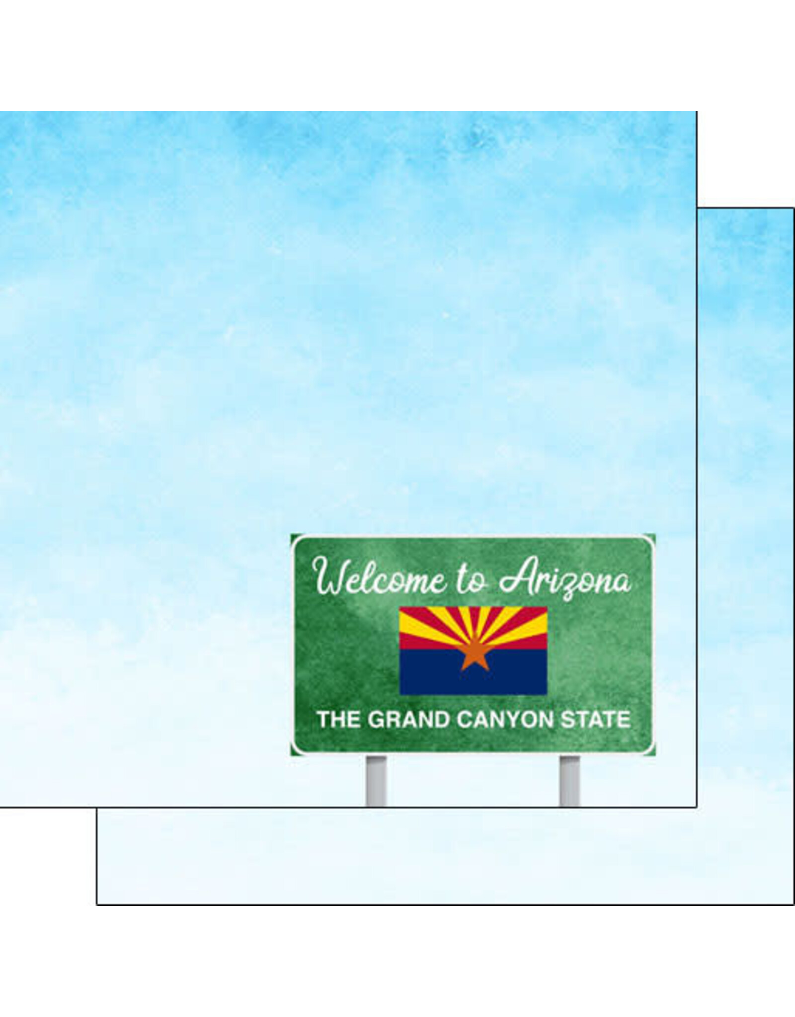 Arizona Welcome Rd Sign Paper