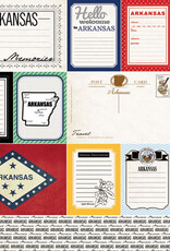 Scrapbook Customs/Stamping Station Arkansas Vintage Journal Paper