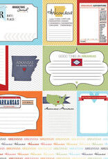 Scrapbook Customs/Stamping Station Arkansas  Travel Journal Paper