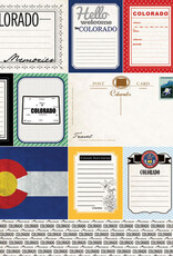 Scrapbook Customs/Stamping Station Colorado Vintage Journal Paper