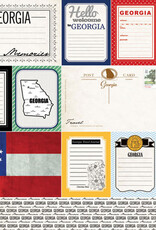 Scrapbook Customs/Stamping Station Georgia Vintage Journal Paper