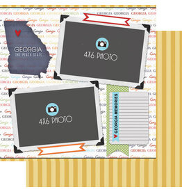Scrapbook Customs/Stamping Station Georgia Quick Page Journal Paper