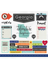 Scrapbook Customs Georgia 12x12 Sticker Sheet