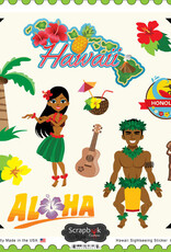 Scrapbook Customs/Stamping Station Hawaii 12x12 Sticker Sheet