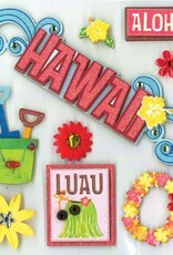 Hawaii 3D stickers