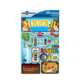 Reminisce Hawaii Jet Setters Stickers