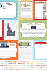 Scrapbook Customs/Stamping Station Idaho Travel Journal Paper