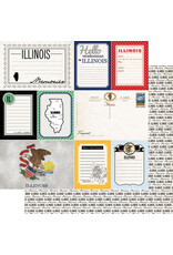 Scrapbook Customs Illinois Vintage Paper