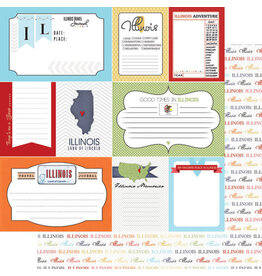 Scrapbook Customs/Stamping Station Illinois Travel Journal Paper