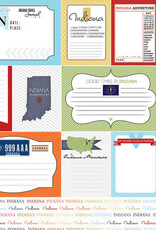 Scrapbook Customs/Stamping Station Indiana Travel Journal Paper