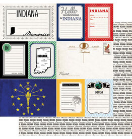 Scrapbook Customs/Stamping Station Indiana Vintage Paper
