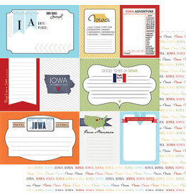 Scrapbook Customs/Stamping Station Iowa Travel Journal Paper