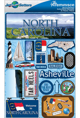 Reminisce North Carolina Jet Setters Stickers