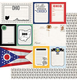Scrapbook Customs/Stamping Station Ohio Vintage Paper