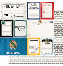 Scrapbook Customs Oklahoma Vintage Paper